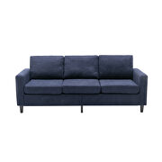 Blue linen sectional sofa with handy side by La Spezia additional picture 4
