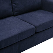 Blue linen sectional sofa with handy side by La Spezia additional picture 10
