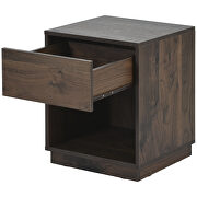 Midcentury modern nightstand in dark brown by La Spezia additional picture 4
