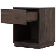 Midcentury modern nightstand in dark brown by La Spezia additional picture 5