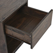 Midcentury modern nightstand in dark brown by La Spezia additional picture 9