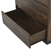 Midcentury modern 4 drawers chest in dark brown by La Spezia additional picture 9