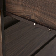Midcentury modern 6 drawers dresser in dark brown by La Spezia additional picture 4