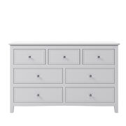 7 drawers solid wood dresser in white by La Spezia additional picture 4
