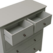 5 drawers solid wood chest in gray by La Spezia additional picture 6