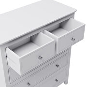 5 drawers solid wood chest in white by La Spezia additional picture 2