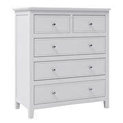 5 drawers solid wood chest in white by La Spezia additional picture 5