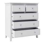 5 drawers solid wood chest in white by La Spezia additional picture 6
