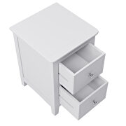 2 drawers solid wood nightstand in white by La Spezia additional picture 5
