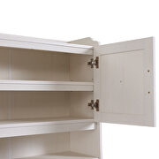 Onebody style storage buffet with doors and adjustable shelves in antique white by La Spezia additional picture 8