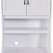 Onebody style storage buffet with doors and adjustable shelves in white by La Spezia additional picture 6