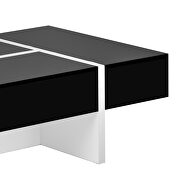 Rectangle design high gloss surface cocktail table in black by La Spezia additional picture 2