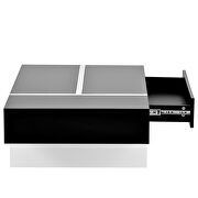 Rectangle design high gloss surface cocktail table in black by La Spezia additional picture 11