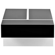 Rectangle design high gloss surface cocktail table in black by La Spezia additional picture 13