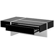 Rectangle design high gloss surface cocktail table in black by La Spezia additional picture 10