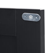 Kitchen storage cabinet organizer with 4 doors in black by La Spezia additional picture 5