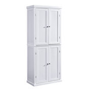 Kitchen storage cabinet organizer with 4 doors in white by La Spezia additional picture 11