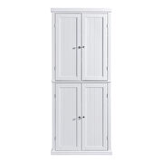 Kitchen storage cabinet organizer with 4 doors in white by La Spezia additional picture 8