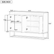 Modern sideboard elegant buffet with large storage space in white by La Spezia additional picture 4