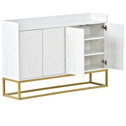 Modern sideboard elegant buffet with large storage space in white by La Spezia additional picture 6