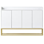 Modern sideboard elegant buffet with large storage space in white by La Spezia additional picture 7