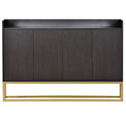 Modern sideboard elegant buffet with large storage space in espresso by La Spezia additional picture 2