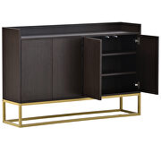 Modern sideboard elegant buffet with large storage space in espresso by La Spezia additional picture 3