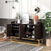 Modern sideboard elegant buffet with large storage space in espresso by La Spezia additional picture 7