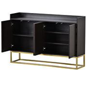 Modern sideboard elegant buffet with large storage space in espresso by La Spezia additional picture 10