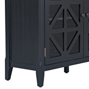 U_style black accent cabinet with 3 doors and adjustable shelves by La Spezia additional picture 5