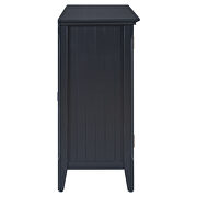 U_style black accent cabinet with 3 doors and adjustable shelves by La Spezia additional picture 7