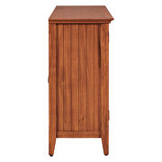 U_style brown accent cabinet with 3 doors and adjustable shelves by La Spezia additional picture 2