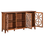 U_style brown accent cabinet with 3 doors and adjustable shelves by La Spezia additional picture 9