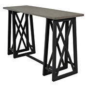 Gray wood counter height 5-piece dining set: table with 4 stools by La Spezia additional picture 2