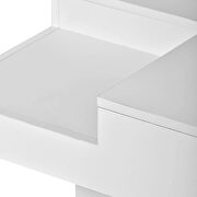 White modern minimalist design square coffee table with detachable tray and led by La Spezia additional picture 14