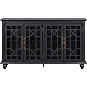 Sideboard with adjustable height shelves and 4 doors in espresso by La Spezia additional picture 2