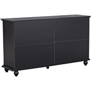 Sideboard with adjustable height shelves and 4 doors in espresso by La Spezia additional picture 4