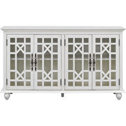 Sideboard with adjustable height shelves and 4 doors in antique white by La Spezia additional picture 2