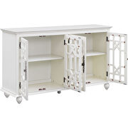 Sideboard with adjustable height shelves and 4 doors in antique white by La Spezia additional picture 11