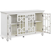 Sideboard with adjustable height shelves and 4 doors in antique white by La Spezia additional picture 3