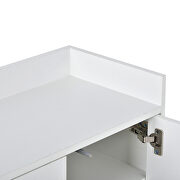 Modern sideboard elegant buffet cabinet with large storage space in white by La Spezia additional picture 2