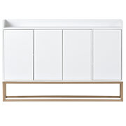 Modern sideboard elegant buffet cabinet with large storage space in white by La Spezia additional picture 12