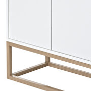 Modern sideboard elegant buffet cabinet with large storage space in white by La Spezia additional picture 6