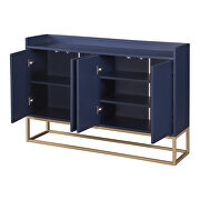 Modern sideboard elegant buffet cabinet with large storage space in navy by La Spezia additional picture 2
