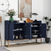 Modern sideboard elegant buffet cabinet with large storage space in navy by La Spezia additional picture 11