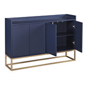 Modern sideboard elegant buffet cabinet with large storage space in navy by La Spezia additional picture 5