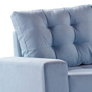 U_style blue line-like symmetrical sectioanl sofa with ottoman additional photo 3 of 12