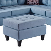 U_style blue line-like symmetrical sectioanl sofa with ottoman by La Spezia additional picture 6