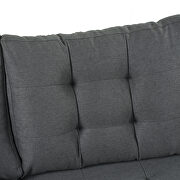 U_style gray line-like symmetrical sectioanl sofa with ottoman by La Spezia additional picture 2