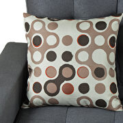 U_style gray line-like symmetrical sectioanl sofa with ottoman by La Spezia additional picture 11